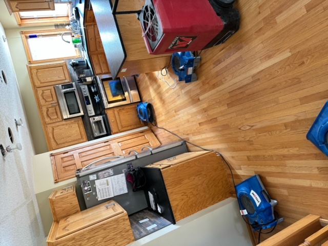 Professional water damage restoration equipment deployed in Montrose, MN